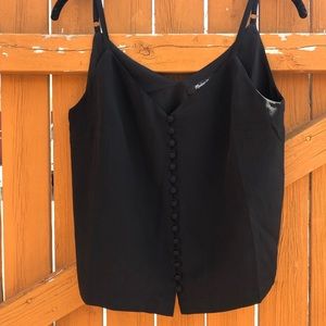 Madewell XXS Black silk cami
